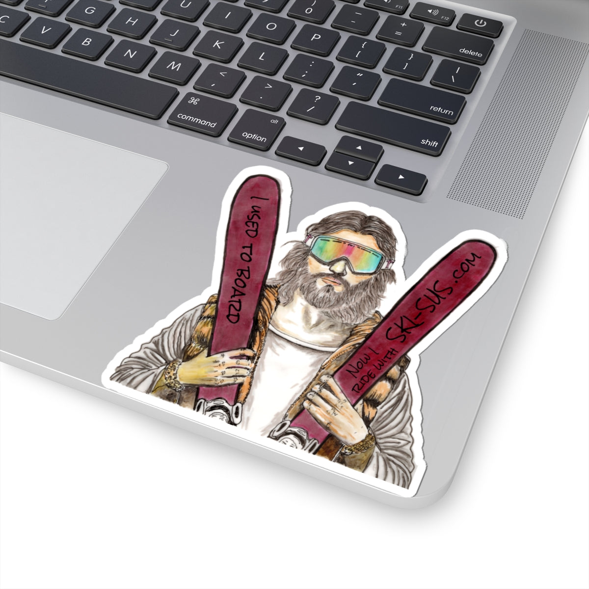 Vintage Skiing Kiss-Cut Stickers - Perfect for Snow Lovers & Winter Sports Enthusiasts