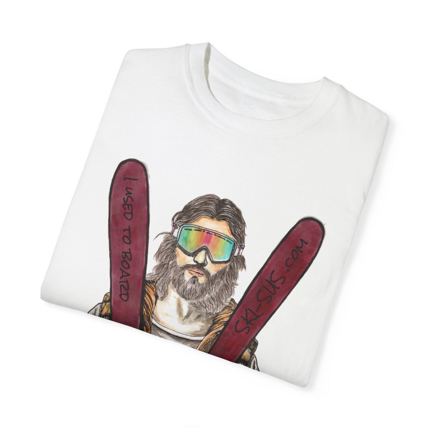 Adventure-Ready Unisex T-Shirt - 'Follow me to Paradise' Ski Design